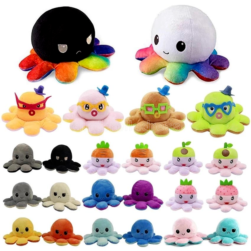 US Stock 2021 Mood Octopus Doll Double Sided Fidget Toys Pulpo Mood Octopus Plush Octopus Toys For Kids pluszak Soft toy cosplay Toys CT04, 20cm
US Stock 2021 Mood Octopus Doll Double Sided Fidget Toys Pulpo Mood Octopus Plush Octopus Toys For Kids pluszak Soft toy cosplay Toys CT04, 20cm
