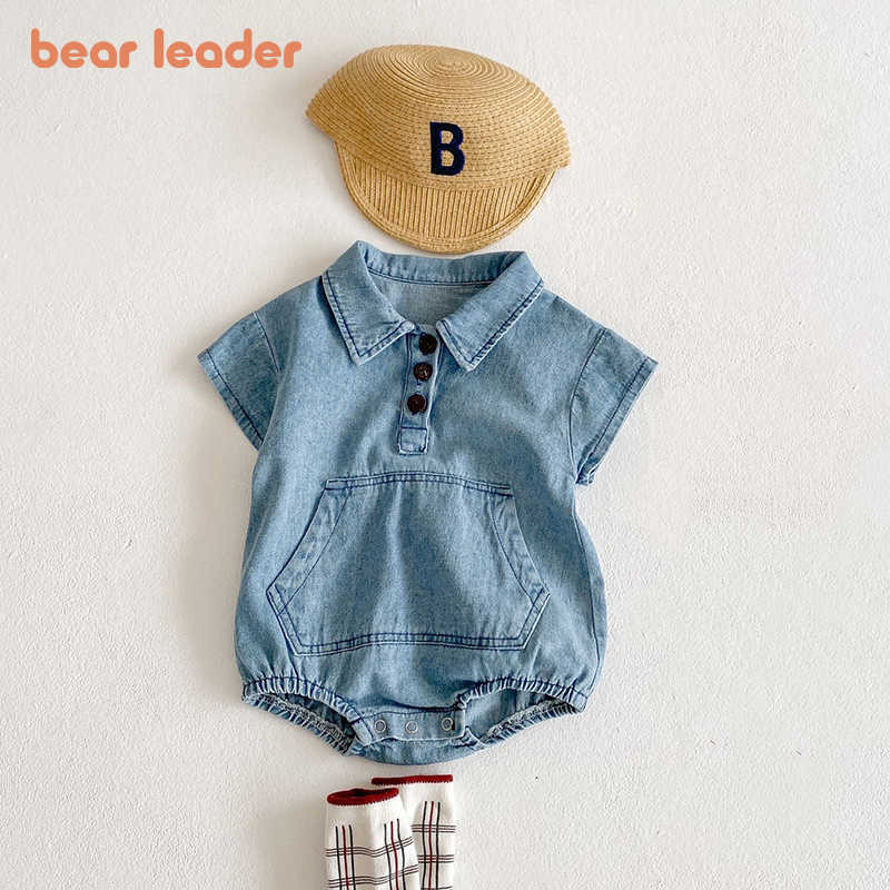 Bear Leader Toddler Baby Denim Casual Rompers Summer Fashion Infant Girls Boys Cute Bodysuits born Lovely Clothes 0-3Y 210708, Ah2196blue
Bear Leader Toddler Baby Denim Casual Rompers Summer Fashion Infant Girls Boys Cute Bodysuits born Lovely Clothes 0-3Y 210708, Ah2196blue