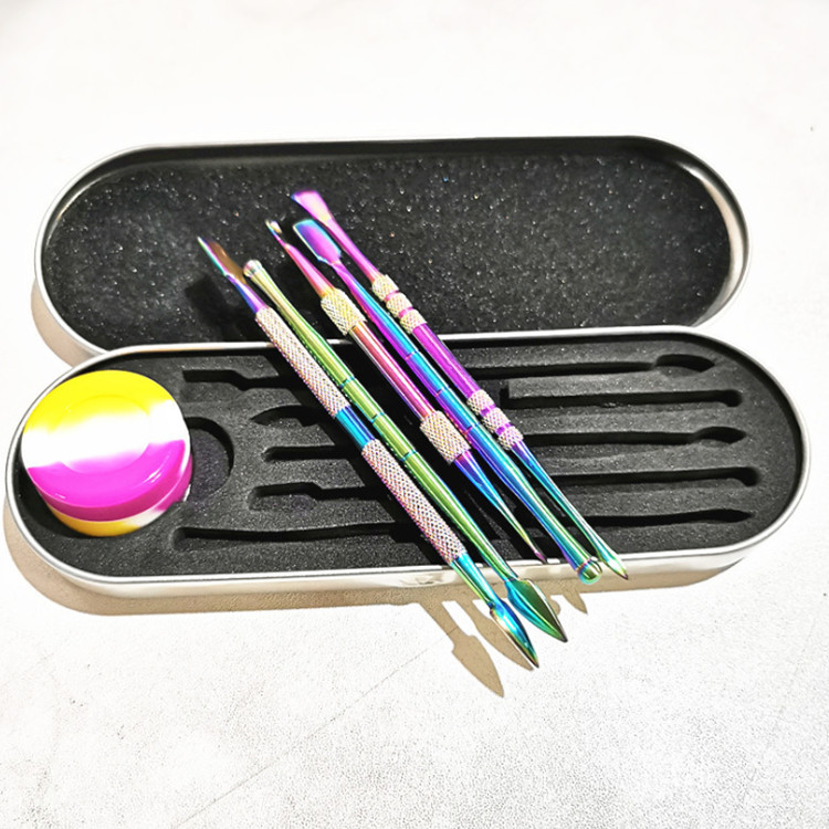 Free DHL Wax Dabber Tool Dab Dry Herb Vaporizer Set 5ML Silicone Jar Aluminium Box Case Glass Pipe Water Tools Rainbow Color
Free DHL Wax Dabber Tool Dab Dry Herb Vaporizer Set 5ML Silicone Jar Aluminium Box Case Glass Pipe Water Tools Rainbow Color