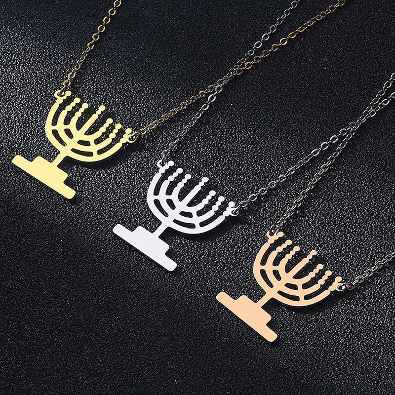 Pendant Necklaces Candlestick Women Necklace Lamp Candles Stainless Steel Jewelry
Pendant Necklaces Candlestick Women Necklace Lamp Candles Stainless Steel Jewelry