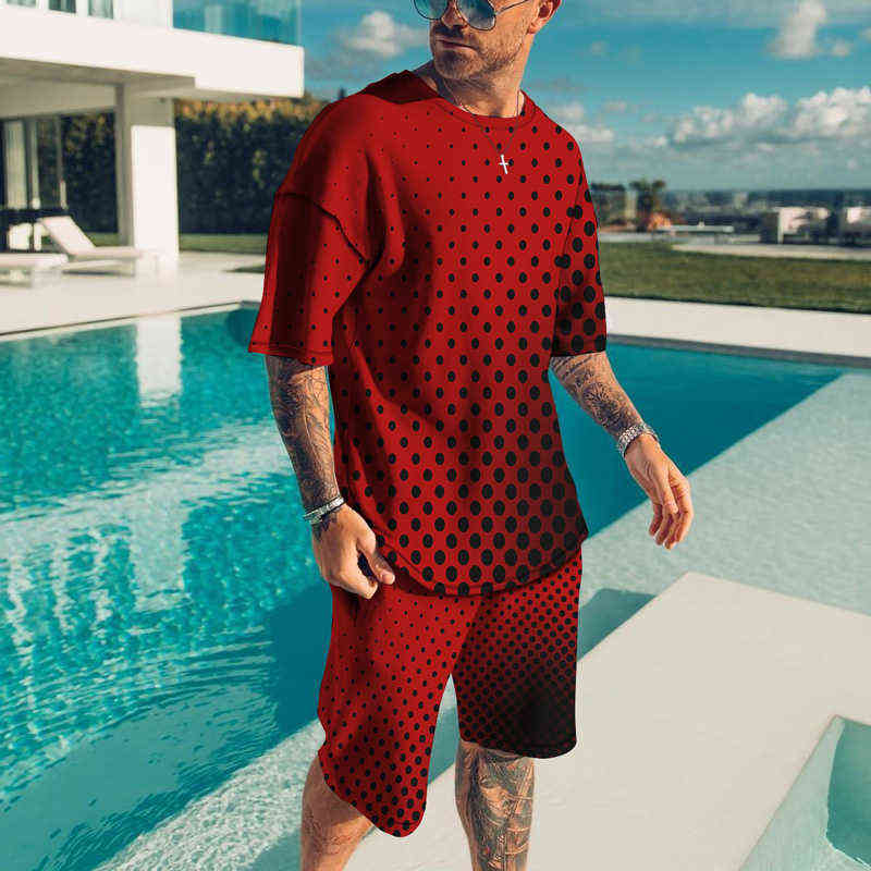 Summer Tshirt Shorts 2 Pieces Set Tracksuit Men' Oversized Clothes Vintage Streetwear Creative pattern Men Sets Short Outfits G220217, Red
Summer Tshirt Shorts 2 Pieces Set Tracksuit Men' Oversized Clothes Vintage Streetwear Creative pattern Men Sets Short Outfits G220217, Red