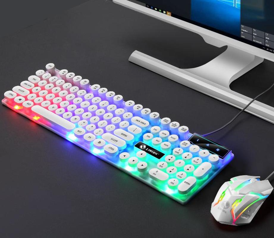 Retro Luminous Keyboard And Mouse Set Manipulator Feel Waterproof Suspension To Do Chicken Game
Retro Luminous Keyboard And Mouse Set Manipulator Feel Waterproof Suspension To Do Chicken Game