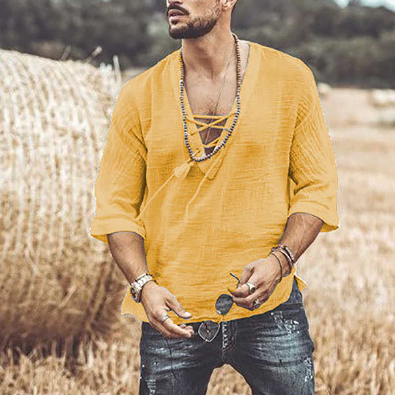 SIPERLARI Summer Fashion Men's Shirt Casual Patchwork Short Sleeve Mens Clothing Trend Slim Fit Hip-Hop Top Tees 210721