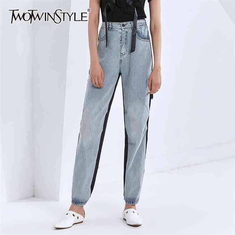 Patchwork Hole Jean For Women High Waist Straight Streetwear Casual Wide Leg Pants Female Autumn 210521, Blue
Patchwork Hole Jean For Women High Waist Straight Streetwear Casual Wide Leg Pants Female Autumn 210521, Blue