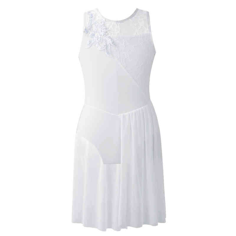 Kids Girls Contemporary Lyrical Dance Costumes Figure Ice Skating Dance Leotard Dress Sleeveless Sequins Lace Mesh Ballet Dress G1215, White
Kids Girls Contemporary Lyrical Dance Costumes Figure Ice Skating Dance Leotard Dress Sleeveless Sequins Lace Mesh Ballet Dress G1215, White