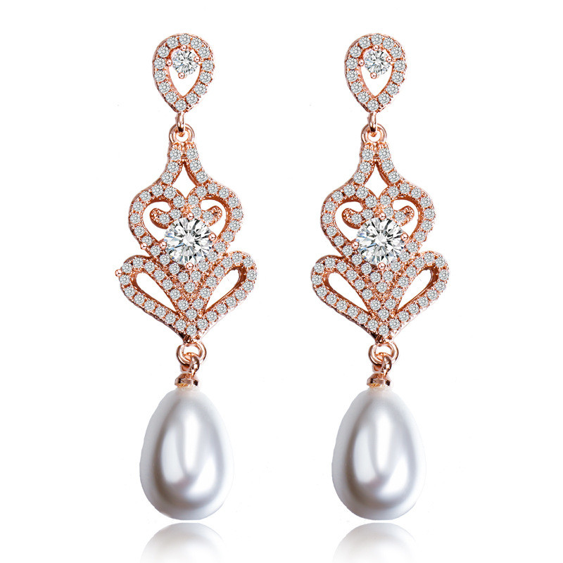 Women Charm Pearl Earrings Designer Jewelry Long White Cubic Zirconia Silver Gold Copper Bride Wedding Earring Gift
Women Charm Pearl Earrings Designer Jewelry Long White Cubic Zirconia Silver Gold Copper Bride Wedding Earring Gift