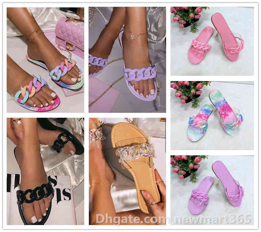 Sexy Fashion Women Slippers Candy Color Sliders Chain Slipper 5 Colors Sandals Ladies Flip Flop, Black
Sexy Fashion Women Slippers Candy Color Sliders Chain Slipper 5 Colors Sandals Ladies Flip Flop, Black