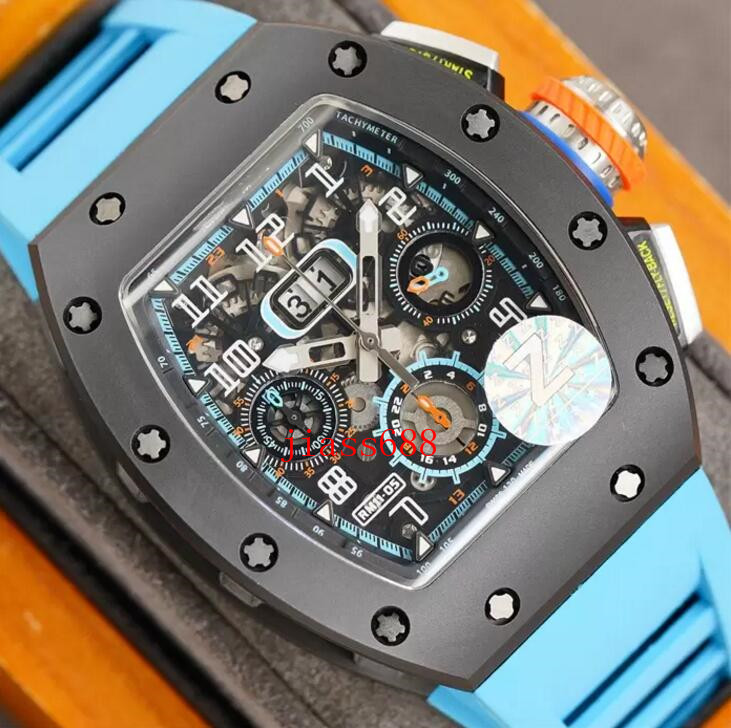 RM11-03 Montre DE Luxe mens watches 7750 Automatic machine movement NTPT carbon fiber case rubber strap Wristwatches luxury watch, Water proof50m
RM11-03 Montre DE Luxe mens watches 7750 Automatic machine movement NTPT carbon fiber case rubber strap Wristwatches luxury watch, Water proof50m