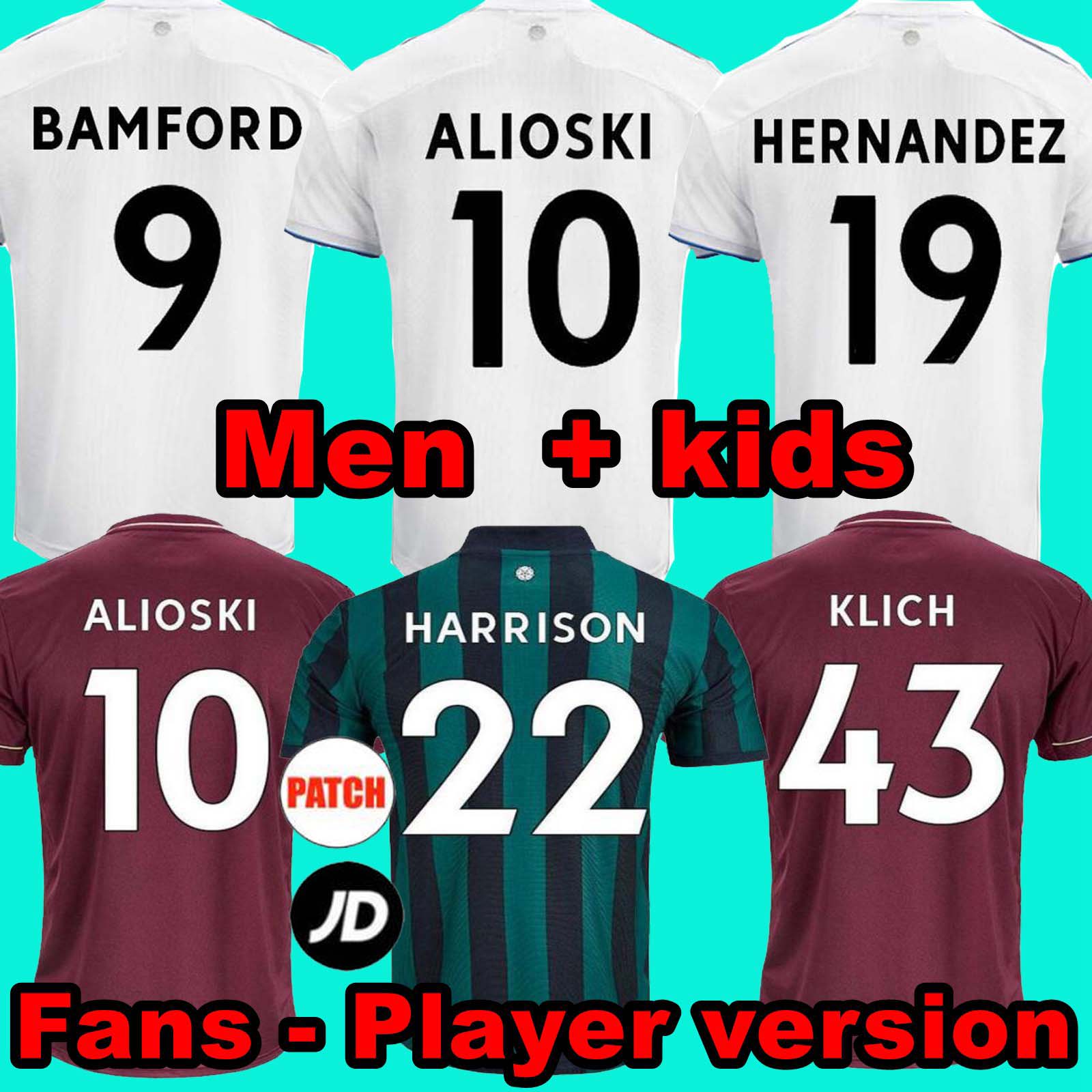 Fans Player version Leeds soccer jersey United 21 22 T ROBERTS HARRISON HERNANDEZ COSTA BAMFORD ALIOSKI CLARKE 2021 2022 football shirt uniforms Men Kids kit TOP, Home fans
Fans Player version Leeds soccer jersey United 21 22 T ROBERTS HARRISON HERNANDEZ COSTA BAMFORD ALIOSKI CLARKE 2021 2022 football shirt uniforms Men Kids kit TOP, Home fans