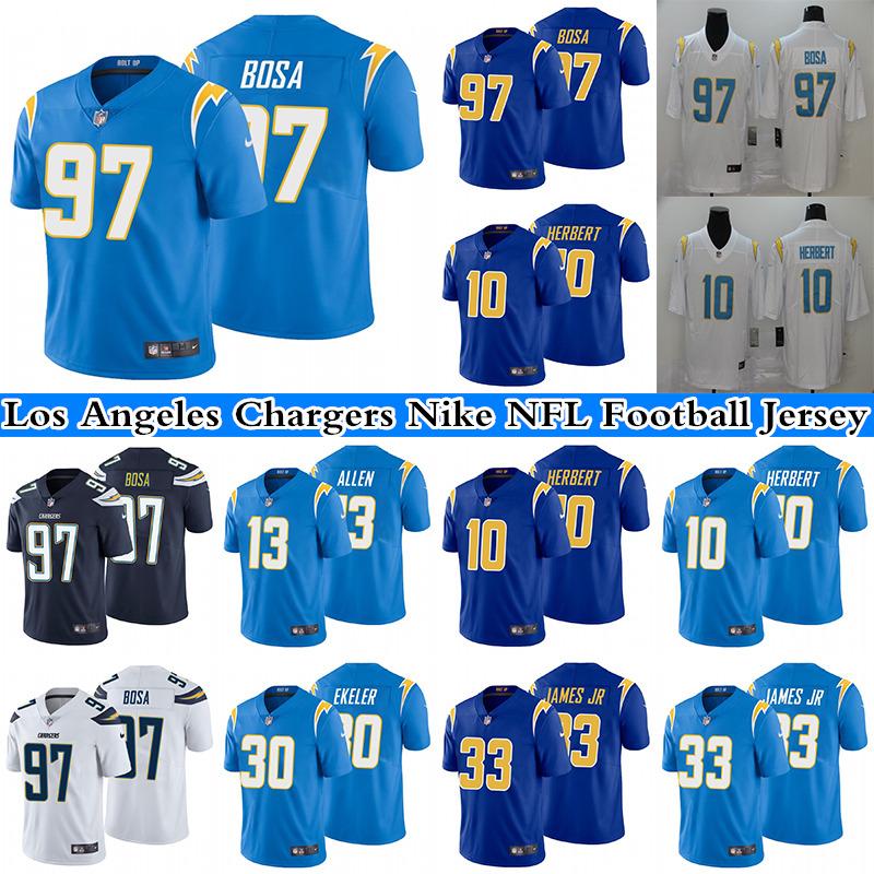 97 Joey Bosa 10 Justin Herbert 30 Austin Ekeler 13 Keenan Allen 33 Derwin James Men's Stitched NFL Los Angeles Chargers Nike Limited Football Jersey, White
97 Joey Bosa 10 Justin Herbert 30 Austin Ekeler 13 Keenan Allen 33 Derwin James Men's Stitched NFL Los Angeles Chargers Nike Limited Football Jersey, White