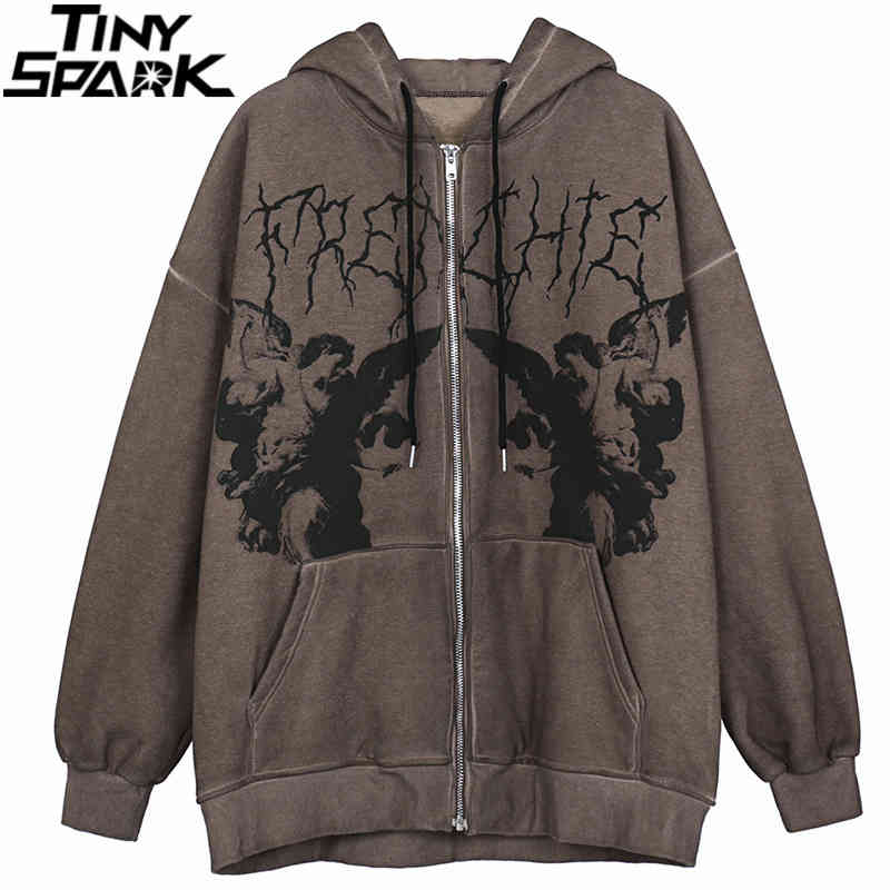 men hip hop strewear hooded angel dark print coat harajuku cotton fce autumn winter et outwear zipper, Black
men hip hop strewear hooded angel dark print coat harajuku cotton fce autumn winter et outwear zipper, Black