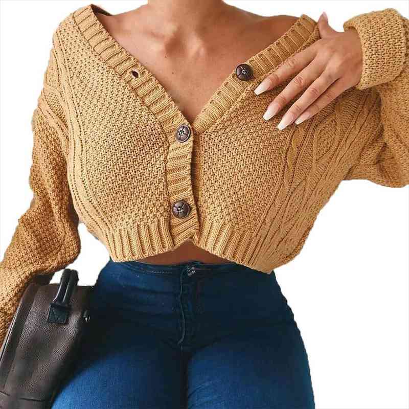women autumn twist knitted short jacket loose cropped sweater cardigan womens clothing sweter damski, White;black
women autumn twist knitted short jacket loose cropped sweater cardigan womens clothing sweter damski, White;black