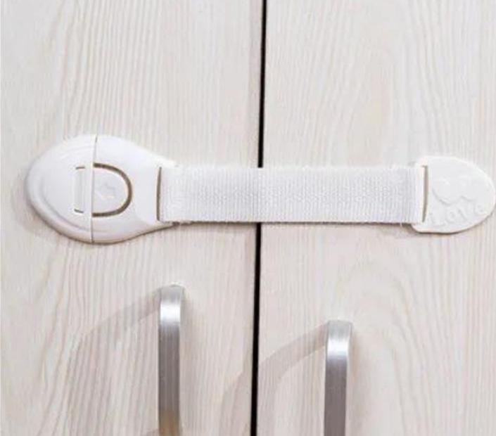 2021 Kids Drawer Lock Baby Safety Lock Adhesive Door Cupboard Cabinet Fridge Drawer Safety Locks Safety Locks Straps