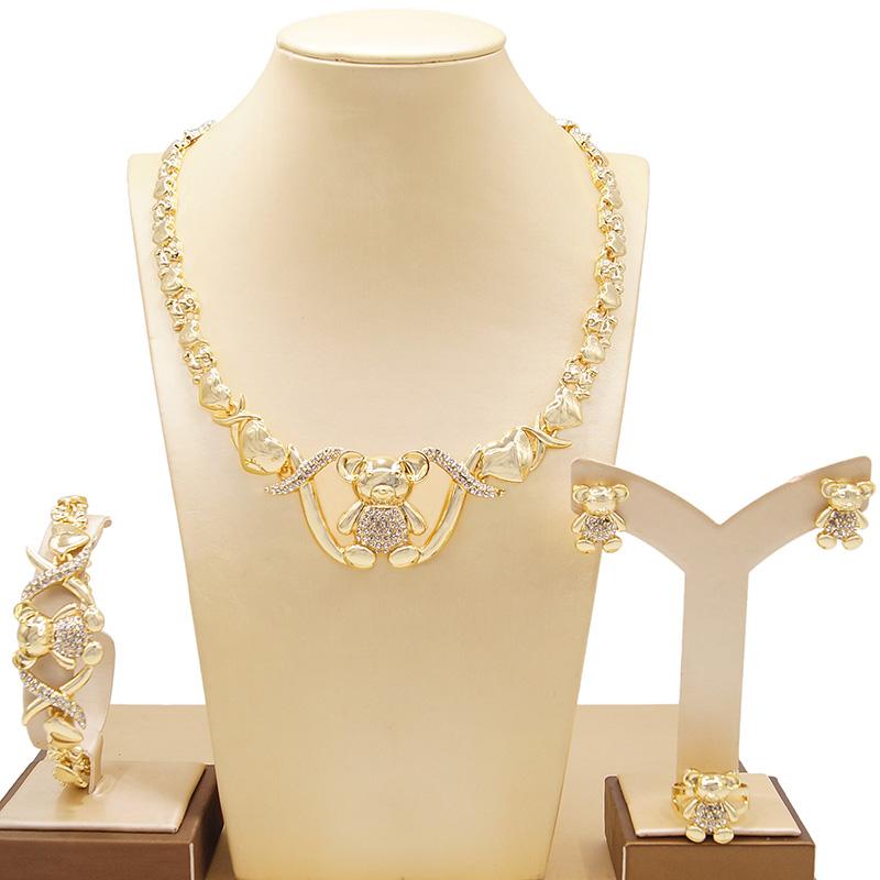 Earrings & Necklace Latest High Quality Gold Plated Wedding Crystal Fashion Bridal Women Party Jewelry Set, Silver
Earrings & Necklace Latest High Quality Gold Plated Wedding Crystal Fashion Bridal Women Party Jewelry Set, Silver