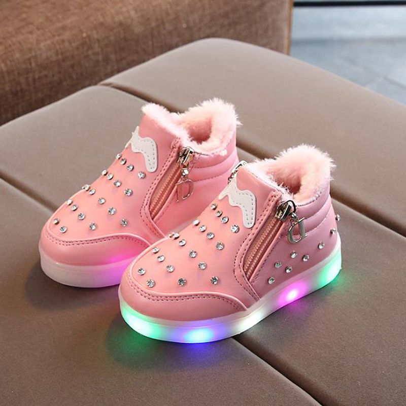 Size 21-30 Luminous Sneakers for Baby Led Light Up Shoes Children Anti-slippery Glowing Shoes Girls Sneakers with Luminous Sole, Black
Size 21-30 Luminous Sneakers for Baby Led Light Up Shoes Children Anti-slippery Glowing Shoes Girls Sneakers with Luminous Sole, Black