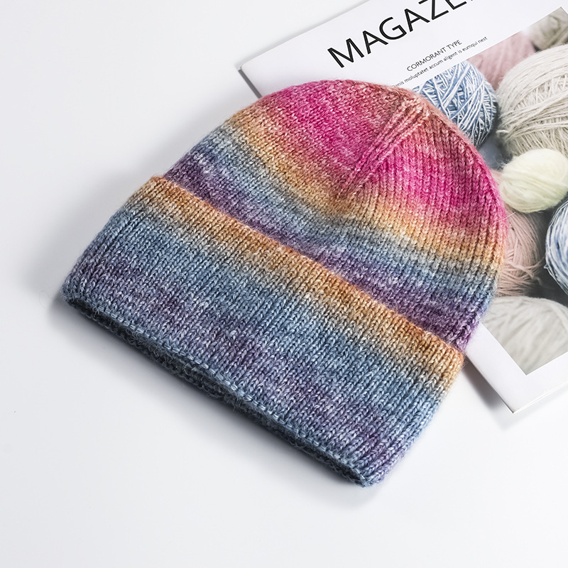 Korean Style New Gradient Woolen Cap Womens Outdoor Keep Warm Spray Yarn Knitted Hat Wholesale Fall Winter Men Customization, Reddish yellow gradient d04
Korean Style New Gradient Woolen Cap Womens Outdoor Keep Warm Spray Yarn Knitted Hat Wholesale Fall Winter Men Customization, Reddish yellow gradient d04