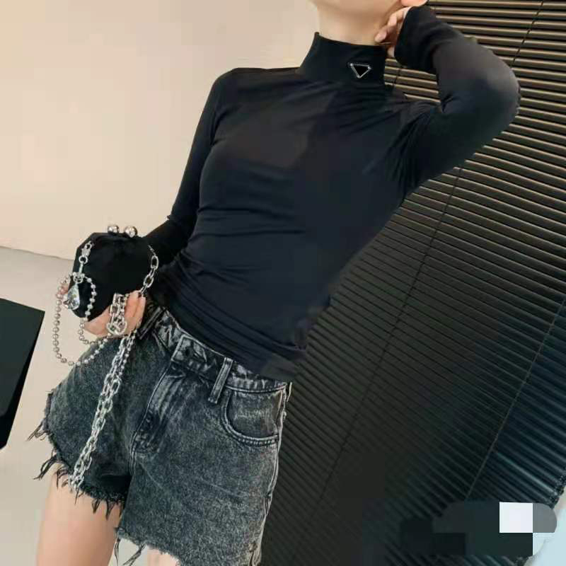 Women Blouses Shirts High Necks Long Sleeves Sweatshirt For Lady Slim Style With Budge Neck Yoga Shirt Thin Material Tees Tops, Black
Women Blouses Shirts High Necks Long Sleeves Sweatshirt For Lady Slim Style With Budge Neck Yoga Shirt Thin Material Tees Tops, Black