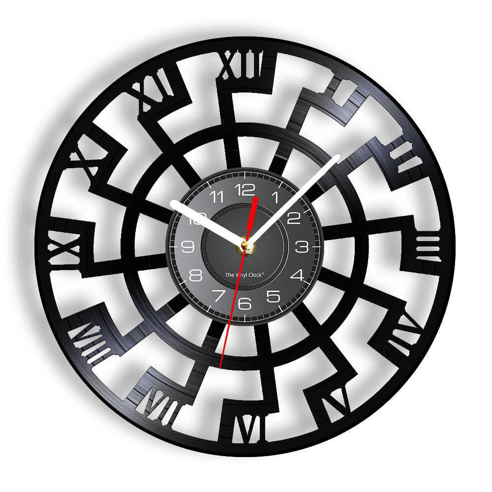 Black Sun Occult Symbol Viking Vinyl Record Wall Clock Schwarze Sonne Sun Wheel Esoteric Wall Art Clock Norse Home Decor Watch X0726
Black Sun Occult Symbol Viking Vinyl Record Wall Clock Schwarze Sonne Sun Wheel Esoteric Wall Art Clock Norse Home Decor Watch X0726