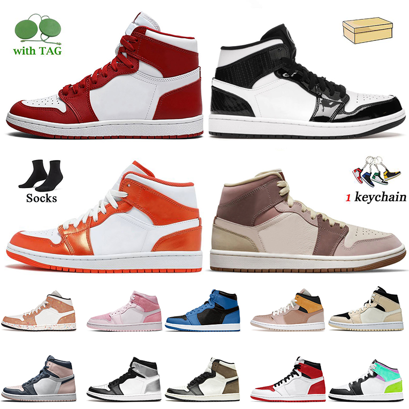 Wholesale Jumpman 1 Women Mens Basketball Shoes Carbon Fiber New Beginnings Mid Metallic Orange Pastel Bordeaux 1s Men Sneakers University Blue Bred UNC Trainers, A38 mid triple white 36-46
Wholesale Jumpman 1 Women Mens Basketball Shoes Carbon Fiber New Beginnings Mid Metallic Orange Pastel Bordeaux 1s Men Sneakers University Blue Bred UNC Trainers, A38 mid triple white 36-46