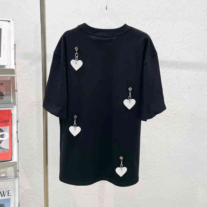 VGH White Casual Loose T Shirt For Women O Neck Short Sleeve Patchwork Hit Color T Shirts Female Summer Fashion Clothes New 210421