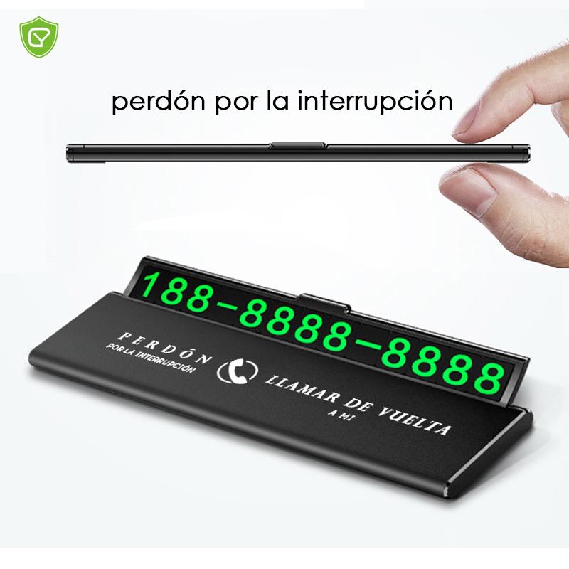 Cell Phone Mounts & Holders For Spain One-click Hid Car Temporary Parking Card Number Ultra-thin Drawer Hideable Luminous Telephone Plate
Cell Phone Mounts & Holders For Spain One-click Hid Car Temporary Parking Card Number Ultra-thin Drawer Hideable Luminous Telephone Plate