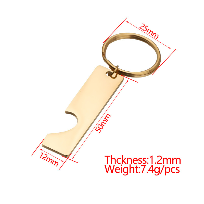 Mirror Polish 100% Stainless Steel Rectangle Love Set Tag Keychain Stamping Bar Couple Keychain 210409