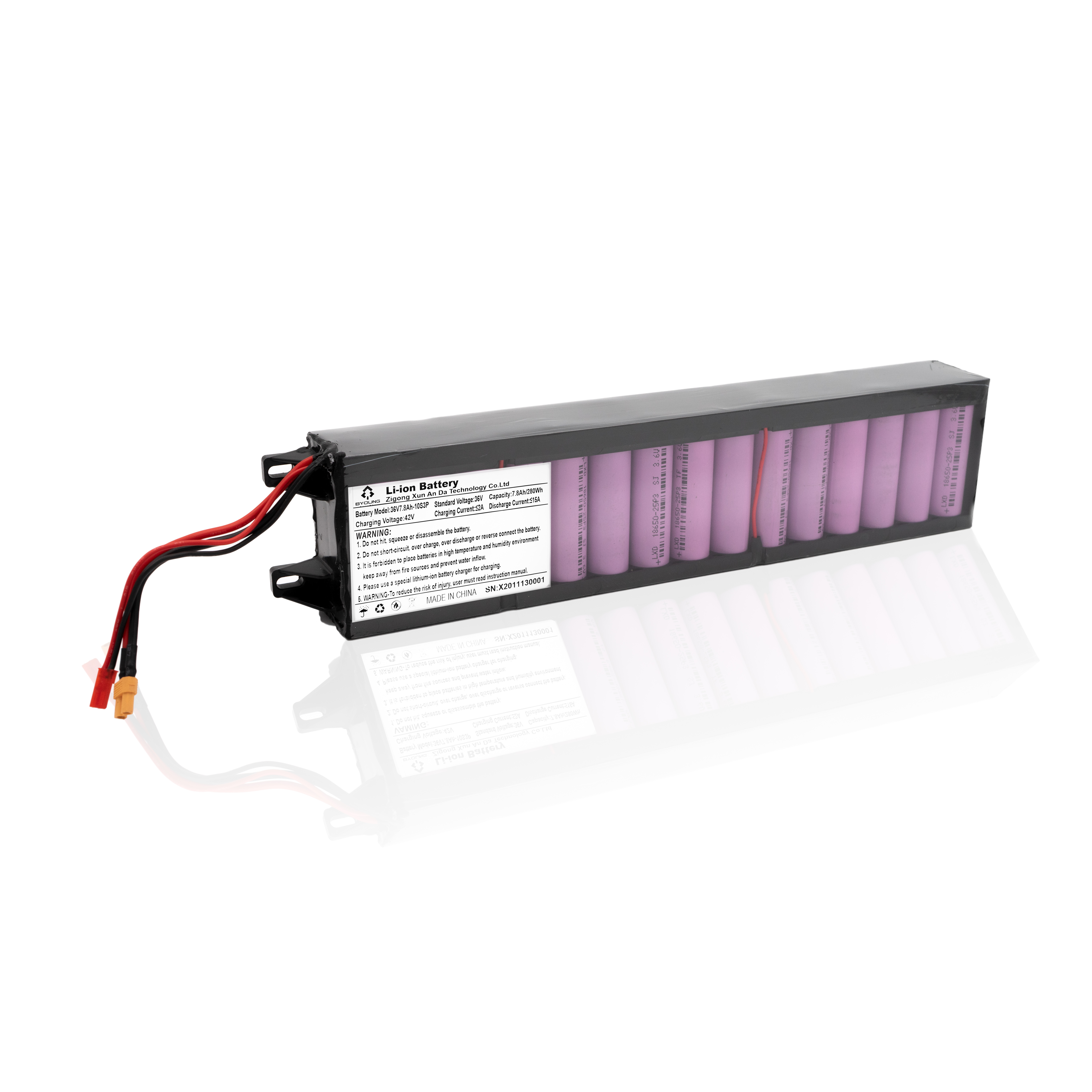 Deep circulation Lithium batteries pack 36V 6Ah 7.8Ah with 100% original 18650 battery cells 10S3P for electric scooter