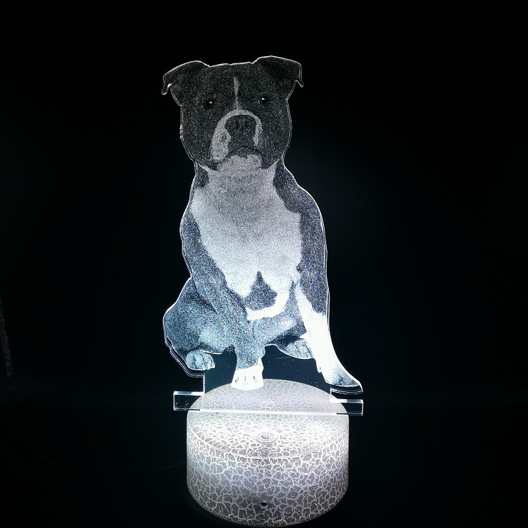 Staffordshire Bull Terrier 3D Lamp Kids LED Night Light for Hotel Decoration Color Changing USB Charger Nightlight Gift
Staffordshire Bull Terrier 3D Lamp Kids LED Night Light for Hotel Decoration Color Changing USB Charger Nightlight Gift