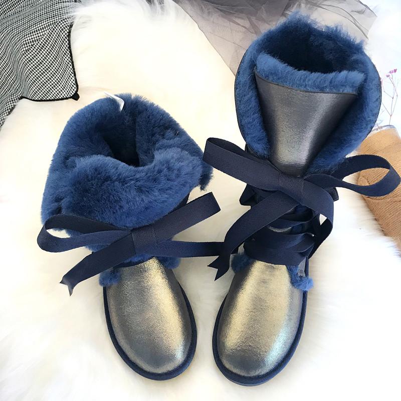 Boots 2021 High Snow Genuine Sheepskin Real Fur 100% Wool Lace-up Women Winter Brand, Same as the picture
Boots 2021 High Snow Genuine Sheepskin Real Fur 100% Wool Lace-up Women Winter Brand, Same as the picture