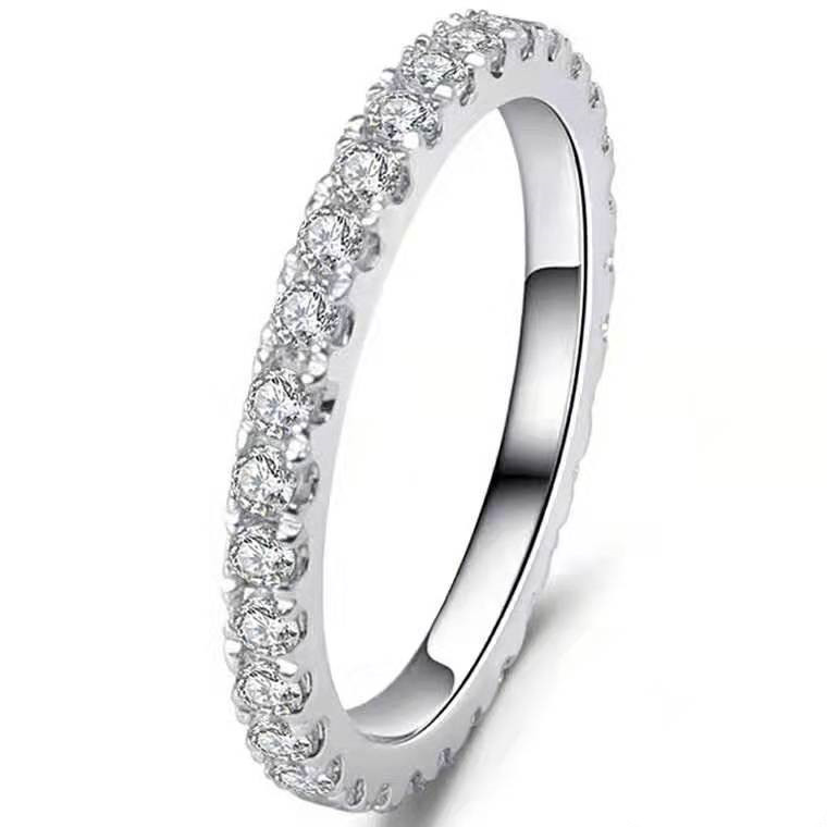 Sterling Silver 0.55 CT Eternity Ring Wedding Band NSCD Simulated Diamond Infinity Rings for Women Anniversary Jewelry Female
Sterling Silver 0.55 CT Eternity Ring Wedding Band NSCD Simulated Diamond Infinity Rings for Women Anniversary Jewelry Female