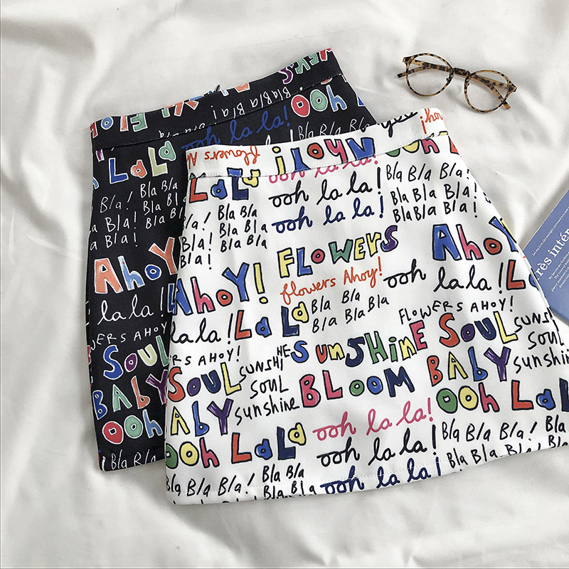 Women Letters Printed Bodycon Skirts Colorful Cartoon Printing High Waist Slim Midi Split Sexy Female 210518, Black
Women Letters Printed Bodycon Skirts Colorful Cartoon Printing High Waist Slim Midi Split Sexy Female 210518, Black