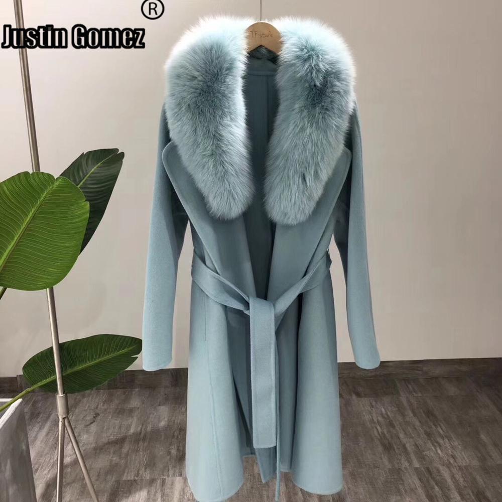 Women's Jackets Double face loosens real collar cashmere fur coat thick warm wool in the natural outdoor air winter clothes, Pink
Women's Jackets Double face loosens real collar cashmere fur coat thick warm wool in the natural outdoor air winter clothes, Pink