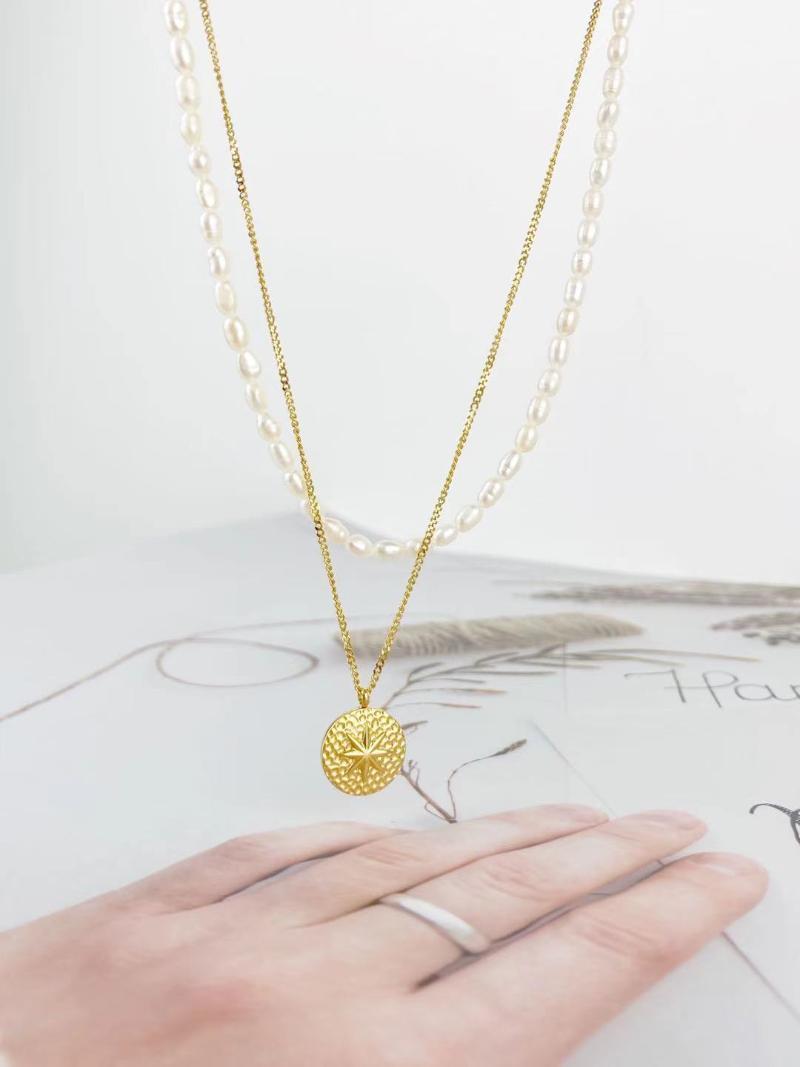 Freshwater Pearl Double Chain StarsNecklacee Jewelry Stainless Steel Goddess Luxury Golden Color Luxe Fashion For Women Chains
Freshwater Pearl Double Chain StarsNecklacee Jewelry Stainless Steel Goddess Luxury Golden Color Luxe Fashion For Women Chains