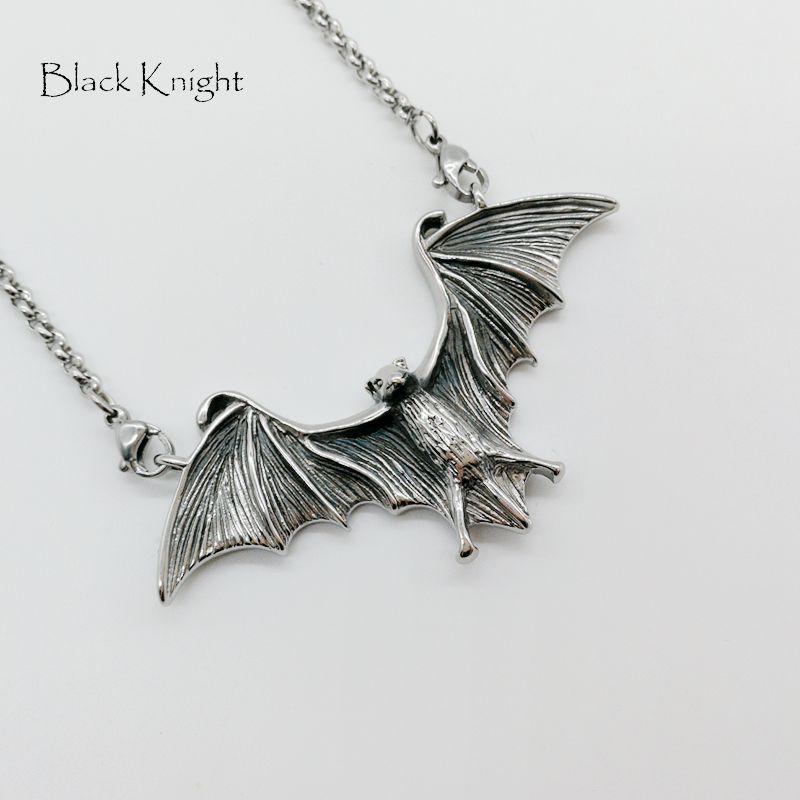 Pendant Necklaces 2021 Black Knight Vintage Silver Color Stainless Steel Bat Necklace Cute Animal Fashion Jewelry BLKN0694
Pendant Necklaces 2021 Black Knight Vintage Silver Color Stainless Steel Bat Necklace Cute Animal Fashion Jewelry BLKN0694