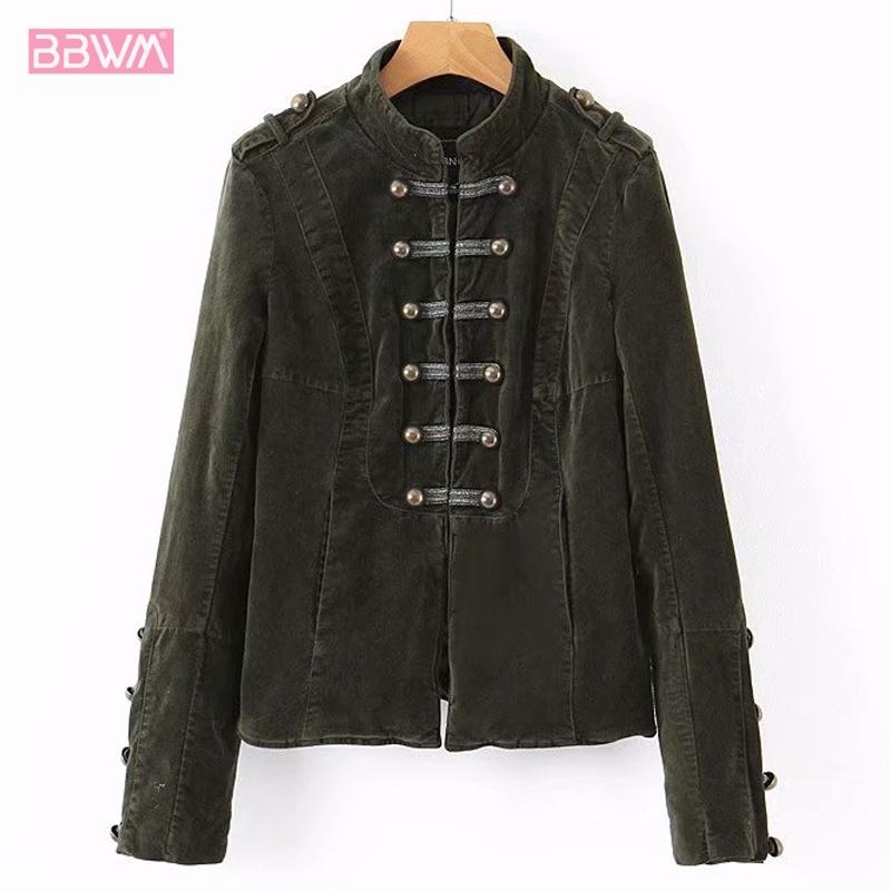 Women' Jackets Neck, Smooth Military Style Wind Velvet Button Sport Overcoat Loose Korean In Autumn 2021, Army green
Women' Jackets Neck, Smooth Military Style Wind Velvet Button Sport Overcoat Loose Korean In Autumn 2021, Army green