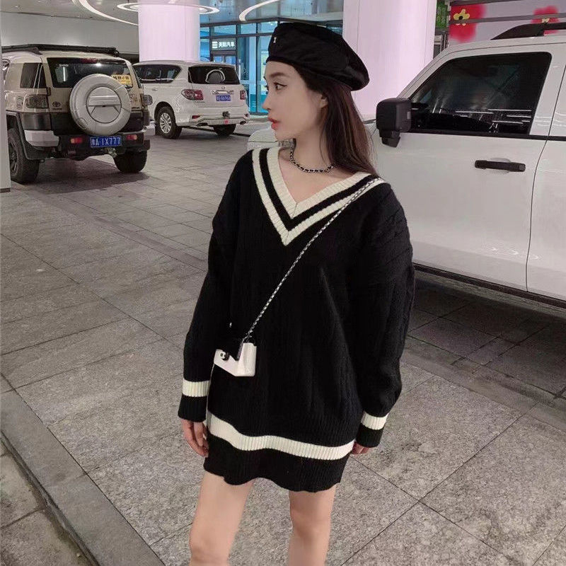 2021 pullover women's sweaters fashion style in autumn/winter loose wool sweater for women CHA, White;black
2021 pullover women's sweaters fashion style in autumn/winter loose wool sweater for women CHA, White;black