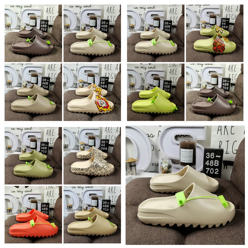 Classic Designer slipper sandals kanye sandal Graffiti Desert Sand Triple Black White Resin Slide Foam Runner Sesame Street pattern Slippers mens women west slider, 16
Classic Designer slipper sandals kanye sandal Graffiti Desert Sand Triple Black White Resin Slide Foam Runner Sesame Street pattern Slippers mens women west slider, 16