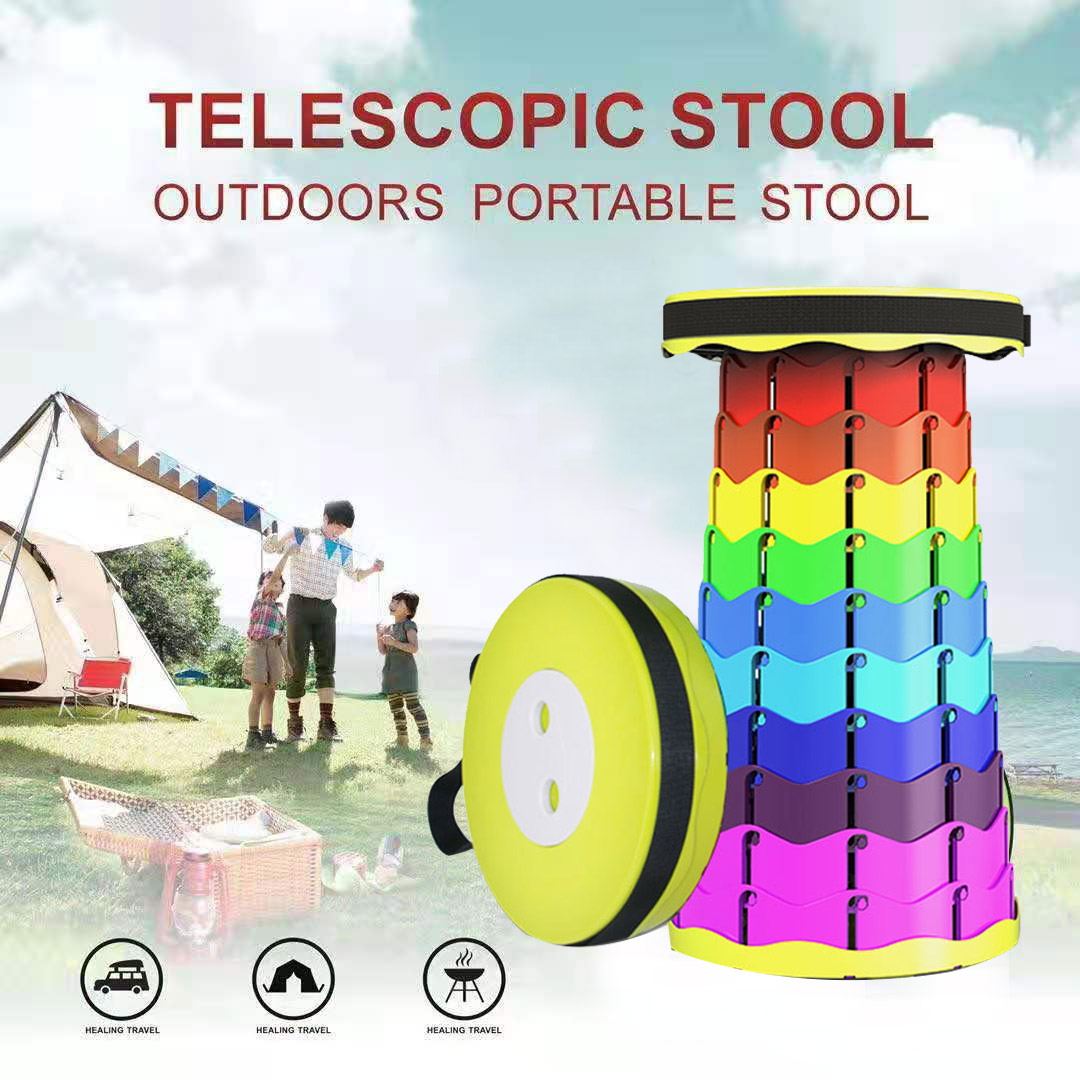 Telescopic Stool Rainbow Folding Chair Portable Retractable Lightweight Camping Sturdy Stools for Traveling Hiking BBQ Picnic
Telescopic Stool Rainbow Folding Chair Portable Retractable Lightweight Camping Sturdy Stools for Traveling Hiking BBQ Picnic