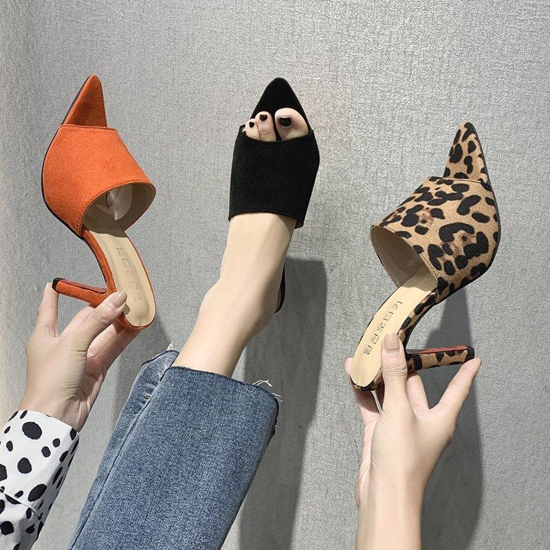 Dress Shoes Women Sandals Breathable Comfortable High-Heeled Fashionable All-Match Leopard Print Tacones Mujer, B black
Dress Shoes Women Sandals Breathable Comfortable High-Heeled Fashionable All-Match Leopard Print Tacones Mujer, B black