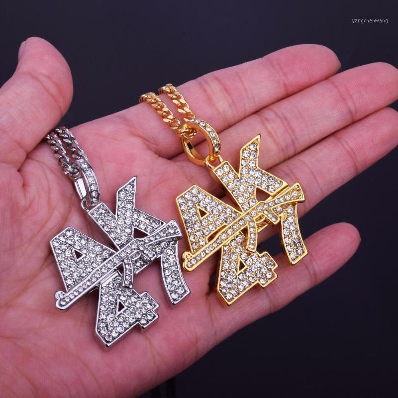 Men Rock Jewelry Gold Color Bling Letters Submachine Gun Rhinestone Pendants Necklaces Hip Hop Charm Chains
Men Rock Jewelry Gold Color Bling Letters Submachine Gun Rhinestone Pendants Necklaces Hip Hop Charm Chains