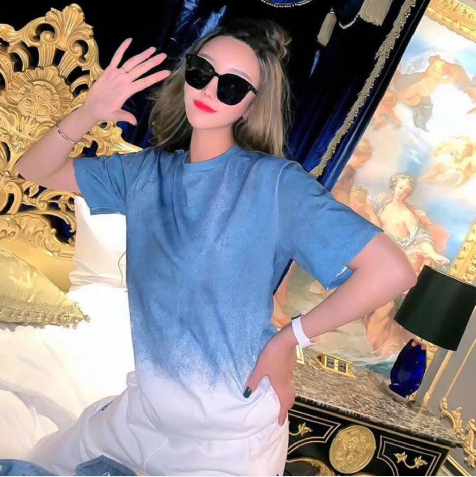 Summer Mens Designer T Shirt Casual Womens Loose Tees With Letters embroidery Short Sleeves Top Sell Luxury S-3XL, Blue
Summer Mens Designer T Shirt Casual Womens Loose Tees With Letters embroidery Short Sleeves Top Sell Luxury S-3XL, Blue