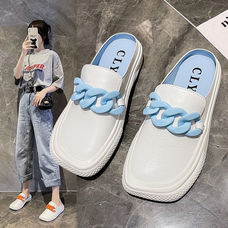 slippers indoor woman shoes women summer chain platform heels flats designer heel sandals female xeiz, Black
slippers indoor woman shoes women summer chain platform heels flats designer heel sandals female xeiz, Black