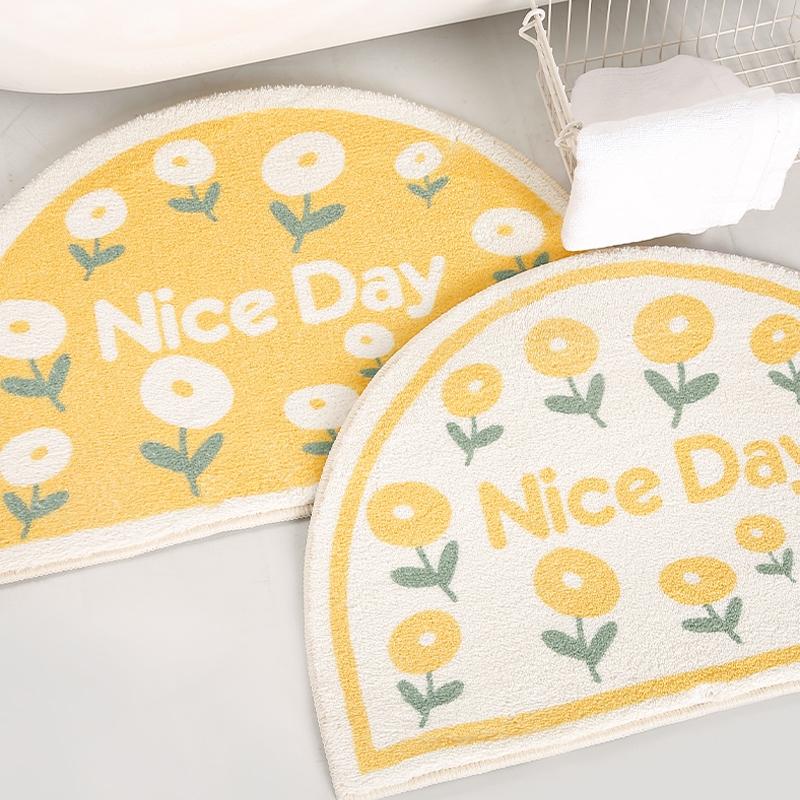 Carpets Soft Fleece Towel Feeling Cute Yellow Flowers Bathroom Mat, Slip-resistant Fabric Bedside Rug, Anti-slip Floor
Carpets Soft Fleece Towel Feeling Cute Yellow Flowers Bathroom Mat, Slip-resistant Fabric Bedside Rug, Anti-slip Floor