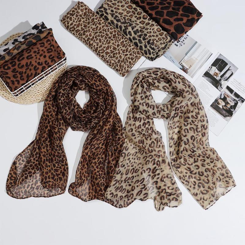 Scarves Women Leopard Scarf Multicolor Fashion Classical Printing Voile Long Soft Shawl Quality Chiffon Femme Wrap
Scarves Women Leopard Scarf Multicolor Fashion Classical Printing Voile Long Soft Shawl Quality Chiffon Femme Wrap