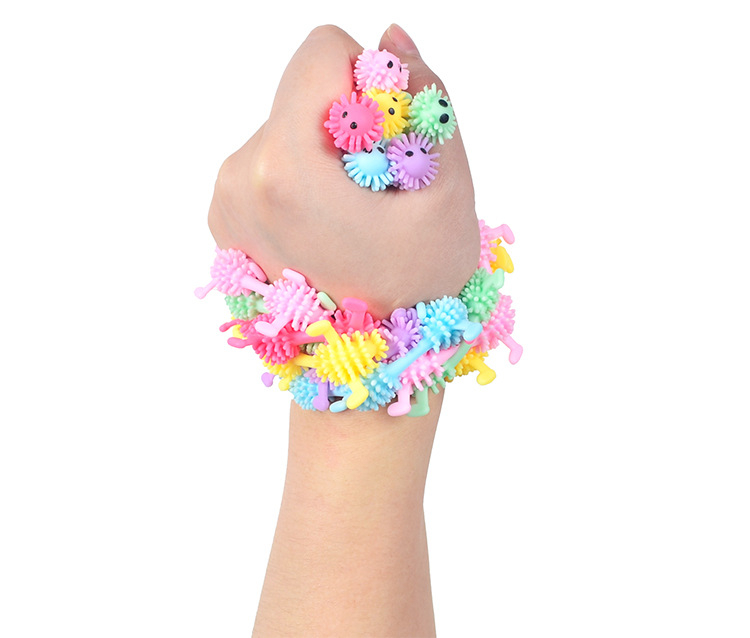 Worm Caterpillar TPR Stress Relief Toy Stretch String Fidget Funny Pull Vent Toys Noodles Anti Soft Glue Elastic Rope Neon Autism Noodle Gift for Kid 
