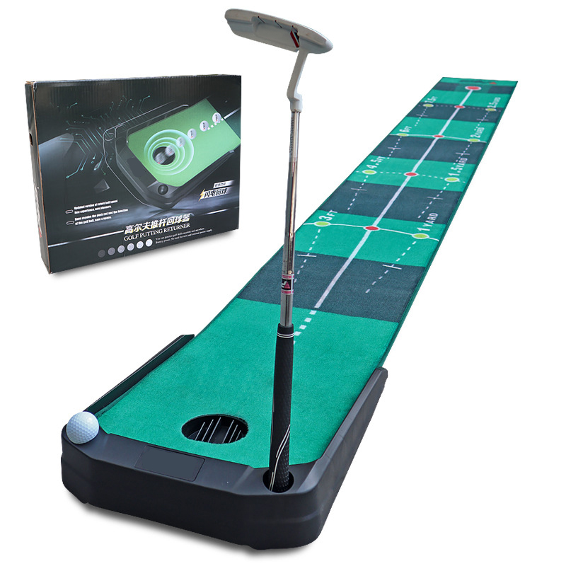 Indoor Golf Putting Green Portable Mat with Auto Ball Return Function Mini Practice Training Aid Game and Gift
Indoor Golf Putting Green Portable Mat with Auto Ball Return Function Mini Practice Training Aid Game and Gift