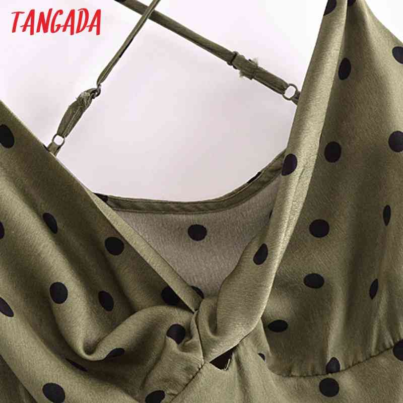 Women Chic Fashion Side Zipper Midi Dress Vintage Backless Thin Straps Female Dresses Vestidos QN77 210416