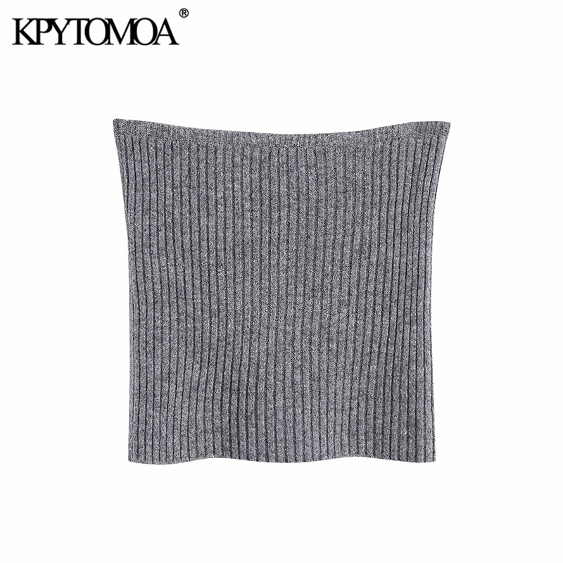 Women Fashion Arm Warmers Cropped Knitted Sweater Long Sleeve Female Outerwear Chic Tops 210420