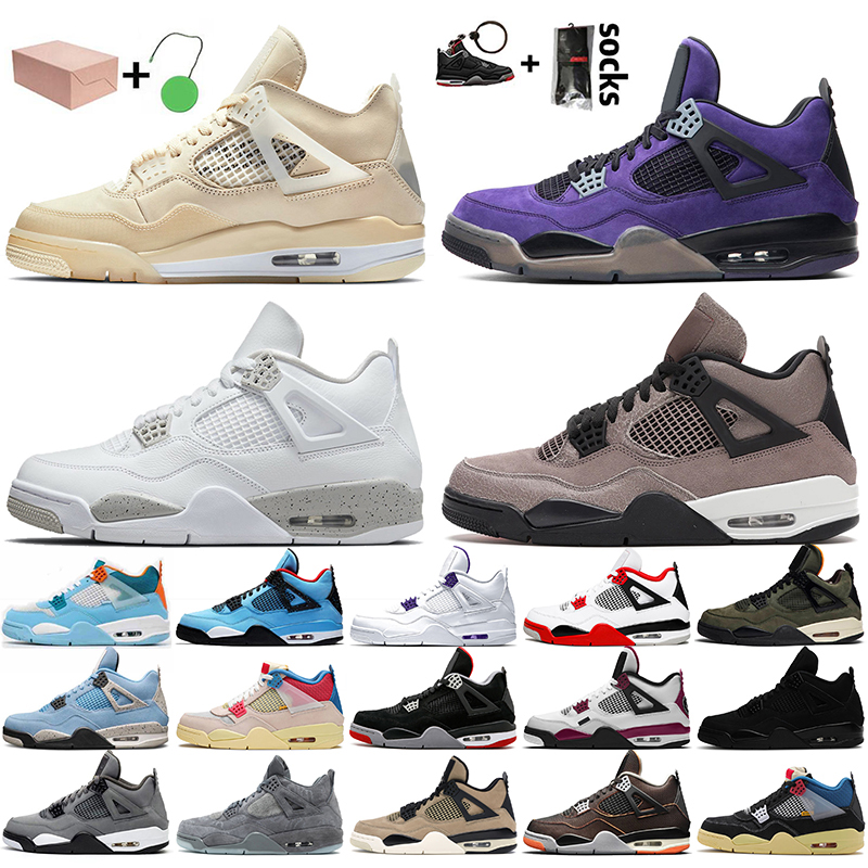2021 With Box 4s Basketball Shoes Women Mens Jumpman 4 Sail Travis Scott Purple White Ored Taupe Haze University Blue Fire Red Sneakers, White;red
2021 With Box 4s Basketball Shoes Women Mens Jumpman 4 Sail Travis Scott Purple White Ored Taupe Haze University Blue Fire Red Sneakers, White;red