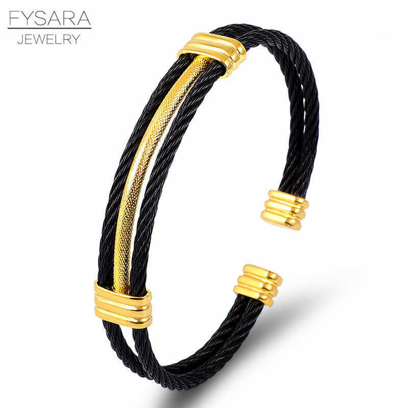 Fysara Stainless Steel Luxury Charm Bracelets Unique Braided Men Women Sporty Jewelry Male Wire Cuff Open Chain Link Bangles Q0719
Fysara Stainless Steel Luxury Charm Bracelets Unique Braided Men Women Sporty Jewelry Male Wire Cuff Open Chain Link Bangles Q0719